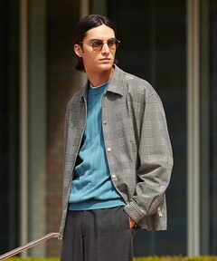 Checkered Oversized Jacket Coat/チェックオーバージャケットコート