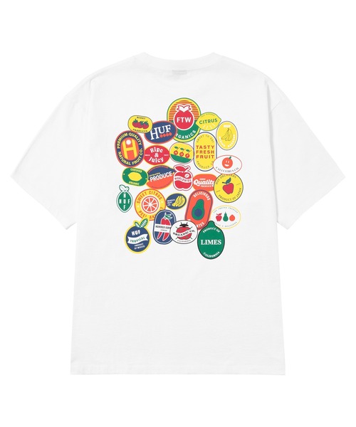 HUF（ハフ）の「FRUITSTAND TEE  / HUF ハフ 半袖 プリント Tシャツ（Tシャツ/カットソー・メンズ・ブラック/サックスブルー/ホワイト・SMALL/MEDIUM/LARGE/X-LARGE/XX-LARGE）」の9枚目の写真