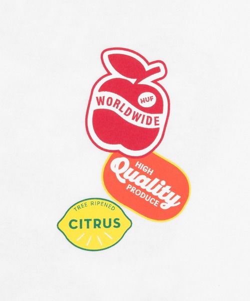 HUF（ハフ）の「FRUITSTAND TEE  / HUF ハフ 半袖 プリント Tシャツ（Tシャツ/カットソー・メンズ・ブラック/サックスブルー/ホワイト・SMALL/MEDIUM/LARGE/X-LARGE/XX-LARGE）」の11枚目の写真