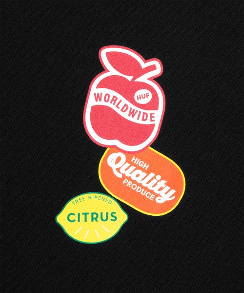 HUF（ハフ）の「FRUITSTAND TEE  / HUF ハフ 半袖 プリント Tシャツ（Tシャツ/カットソー・メンズ・ブラック/サックスブルー/ホワイト・SMALL/MEDIUM/LARGE/X-LARGE/XX-LARGE）」の15枚目の写真