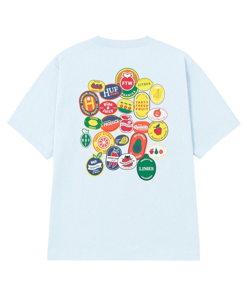 HUF（ハフ）の「FRUITSTAND TEE  / HUF ハフ 半袖 プリント Tシャツ（Tシャツ/カットソー・メンズ・ブラック/サックスブルー/ホワイト・SMALL/MEDIUM/LARGE/X-LARGE/XX-LARGE）」の17枚目の写真