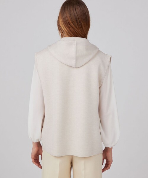 24AW 完売品✨ボールジィ ウールポリエステルミラノリブフーディジレ ベージュ 24AW 完売品✨ボールジィ ウールポリエステルミラノリブフーディ