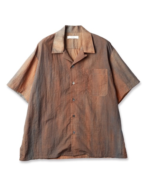 JIEDA(ジエダ)の「DYED NYLON OPEN COLLAR SHIRT S/S(シャツ/ブラウス・メンズ・ブラウン系・1/2)」の7枚目の写真