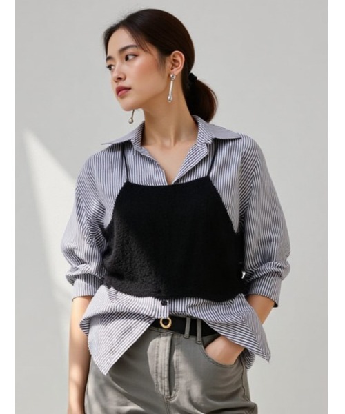 SET UP対応】オパールフリンジキャミソールビスチェ（キャミソール