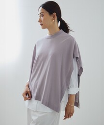 ポンチョ ニット/セーター」に該当するトップス（グレー/灰色系