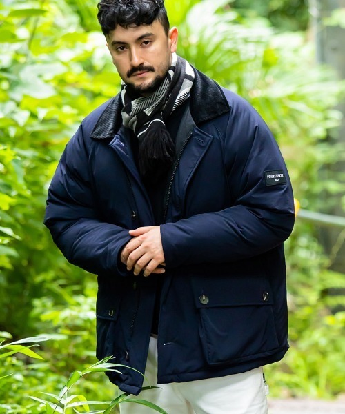 430(フォーサーティ)の「mj10166-HUNT DOWN JACKET ダウンジャケット(ダウンジャケット/コート・メンズ・ブラック/ダークネイビー/カーキ・0/1/2/3)」の3枚目の写真