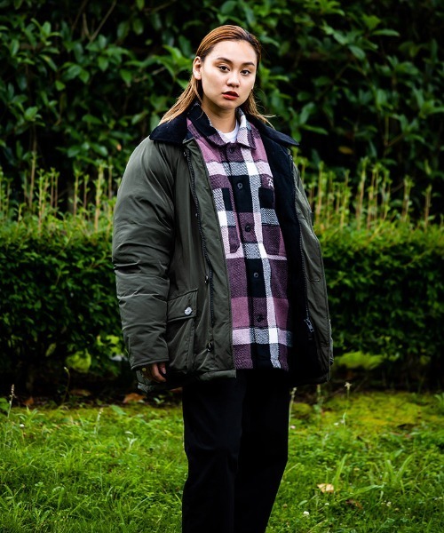 430(フォーサーティ)の「mj10166-HUNT DOWN JACKET ダウンジャケット(ダウンジャケット/コート・メンズ・ブラック/ダークネイビー/カーキ・0/1/2/3)」の5枚目の写真