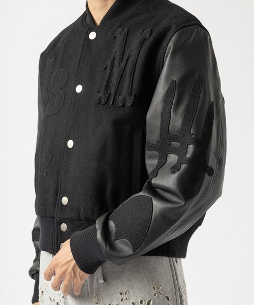 ジャケット・アウター MASU MASU VARSITY JACKET(BLACK) 44 MASU Masu Varsity Jacket BLACK _ FASCINATE Osaka Japan