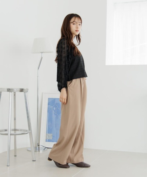 flower（フラワー）の「バタフライリボントップ（シャツ/ブラウス・レディース・ブラック/アイボリー・FREE）」の13枚目の写真