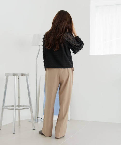 flower（フラワー）の「バタフライリボントップ（シャツ/ブラウス・レディース・ブラック/アイボリー・FREE）」の14枚目の写真