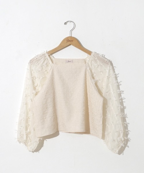 flower（フラワー）の「バタフライリボントップ（シャツ/ブラウス・レディース・ブラック/アイボリー・FREE）」の16枚目の写真