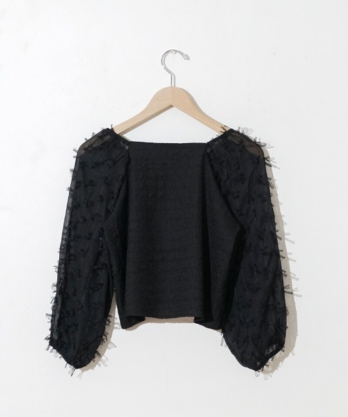 flower（フラワー）の「バタフライリボントップ（シャツ/ブラウス・レディース・ブラック/アイボリー・FREE）」の21枚目の写真