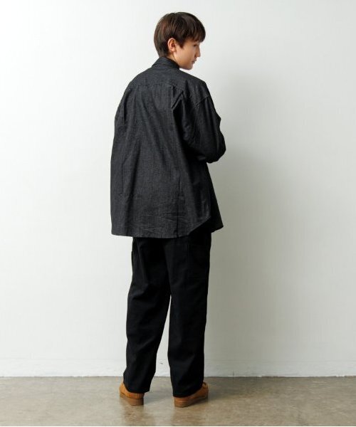 GLAZOS（グラソス）の「【大人向けサイズあり】オックスフォードボタンダウンシャツ（シャツ/ブラウス・キッズ・ブラック/ブルー/ホワイト・S/M/L/LL）」の5枚目の写真