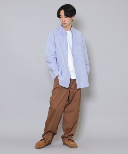 GLAZOS（グラソス）の「【大人向けサイズあり】オックスフォードボタンダウンシャツ（シャツ/ブラウス・キッズ・ブラック/ブルー/ホワイト・S/M/L/LL）」の6枚目の写真