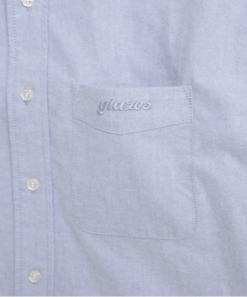 GLAZOS（グラソス）の「【大人向けサイズあり】オックスフォードボタンダウンシャツ（シャツ/ブラウス・キッズ・ブラック/ブルー/ホワイト・S/M/L/LL）」の8枚目の写真