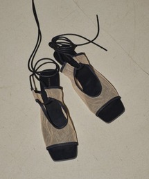 靴 TODAYFUL laceup mesh sandals 38 TODAYFUL（トゥデイフル）の「TODAYFUL Laceup Mesh Sandals