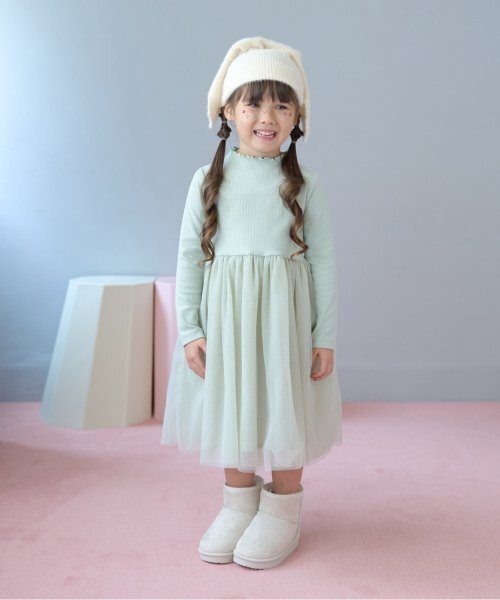 セール】チュールドッキングワンピース（ワンピース）｜Lycee mine