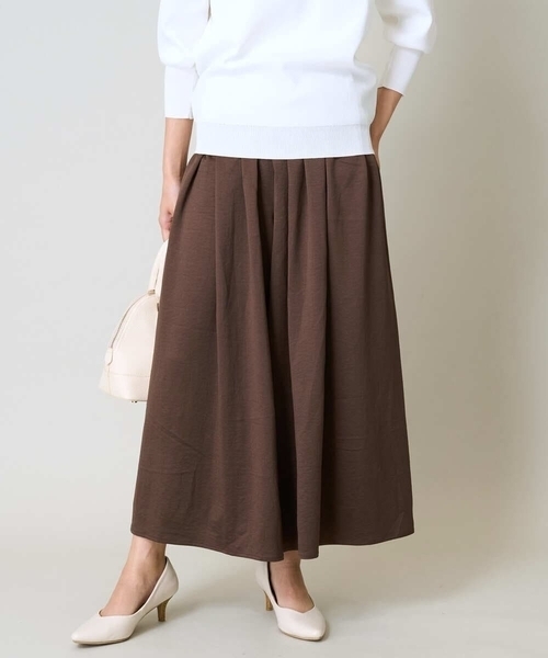 a.v.v（アーヴェヴェ）の「【洗える】落ち感ギャザースカンツ（その他パンツ・レディース・チャコールグレー/ピンク/ブラウン/ネイビー・34/38/36/40/42）」の3枚目の写真