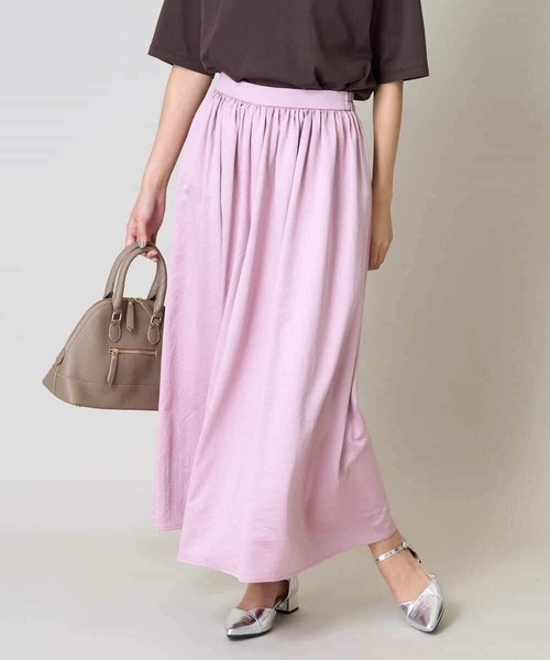 a.v.v（アーヴェヴェ）の「【洗える】落ち感ギャザースカンツ（その他パンツ・レディース・チャコールグレー/ピンク/ブラウン/ネイビー・34/38/36/40/42）」の9枚目の写真