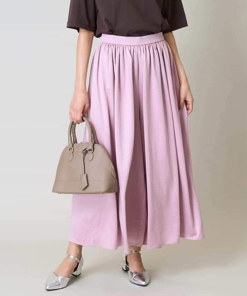 a.v.v（アーヴェヴェ）の「【洗える】落ち感ギャザースカンツ（その他パンツ・レディース・チャコールグレー/ピンク/ブラウン/ネイビー・34/38/36/40/42）」の10枚目の写真