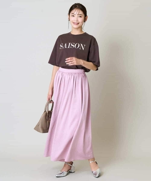 a.v.v（アーヴェヴェ）の「【洗える】落ち感ギャザースカンツ（その他パンツ・レディース・チャコールグレー/ピンク/ブラウン/ネイビー・34/38/36/40/42）」の12枚目の写真