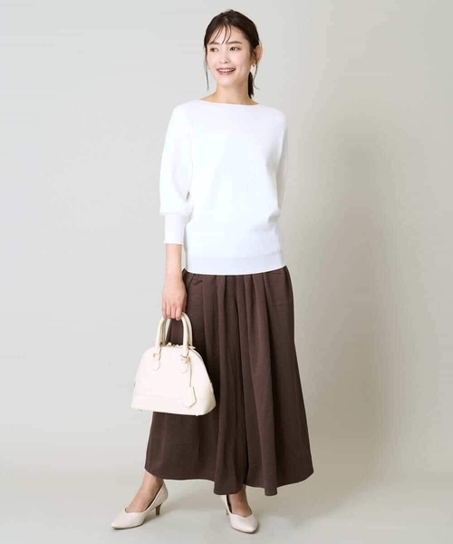 a.v.v（アーヴェヴェ）の「【洗える】落ち感ギャザースカンツ（その他パンツ・レディース・チャコールグレー/ピンク/ブラウン/ネイビー・34/38/36/40/42）」の19枚目の写真