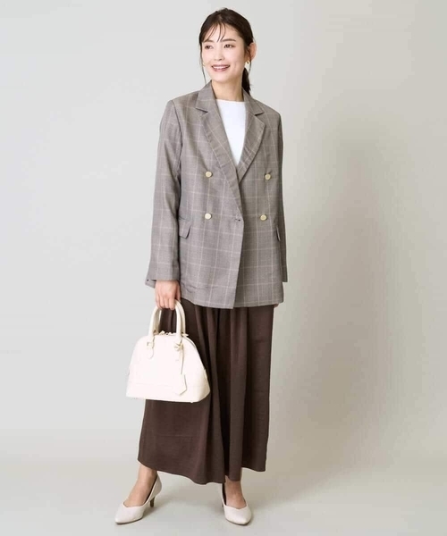 a.v.v（アーヴェヴェ）の「【洗える】落ち感ギャザースカンツ（その他パンツ・レディース・チャコールグレー/ピンク/ブラウン/ネイビー・34/38/36/40/42）」の21枚目の写真