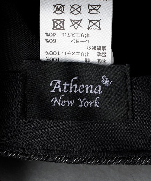 アシーナニューヨーク　リボン　帽子　キャップ　リボン黒 Athena New York（アシーナニューヨーク）の「【一部別注