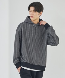 ESSENTIALS WARDROBE（エッセンシャルワードローブ）の「リブ配色コットンワッフルニットプルパーカー（パーカー）」