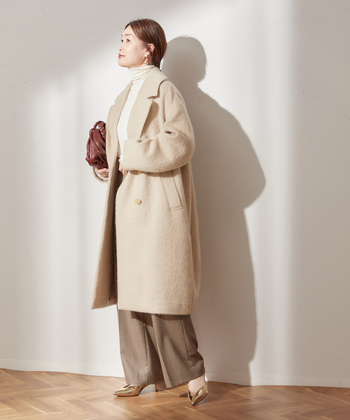 journal standard L'essage(ジャーナルスタンダードレサージュ)の「ループシャギーコート(その他アウター・レディース・ブラック/ベージュ/ブルー・FREE)」の11枚目の写真