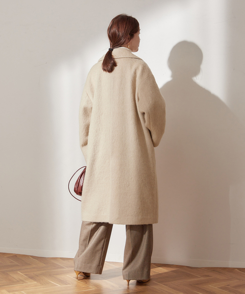 journal standard L'essage(ジャーナルスタンダードレサージュ)の「ループシャギーコート(その他アウター・レディース・ブラック/ベージュ/ブルー・FREE)」の13枚目の写真