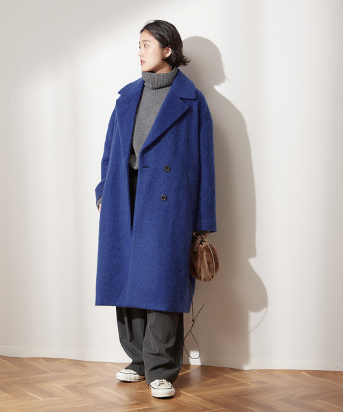 journal standard L'essage(ジャーナルスタンダードレサージュ)の「ループシャギーコート(その他アウター・レディース・ブラック/ベージュ/ブルー・FREE)」の19枚目の写真