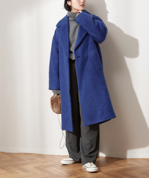 journal standard L'essage(ジャーナルスタンダードレサージュ)の「ループシャギーコート(その他アウター・レディース・ブラック/ベージュ/ブルー・FREE)」の22枚目の写真