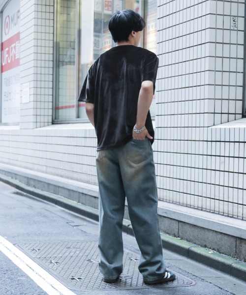 3.3 Field Trip （3.3フィールドトリップ）の「3.3 Field Trip／ベロアボタンT（Tシャツ/カットソー・メンズ・ブラック/ブラウン・FREE）」の6枚目の写真
