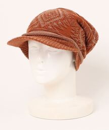 チャイハネ | 【チャイハネ】ネイティブ柄ジャカードつば付き二ットキャップ(キャップ)