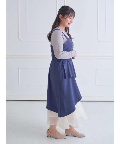 Re-J&SUPURE（リジェイアンドスプル）の「【大きいサイズ】針抜きリブロングTシャツ（Tシャツ/カットソー・レディース・オフホワイト/ライトグレー/ブラック・X-LARGE/XX-LARGE/XXX-LARGE）」の11枚目の写真