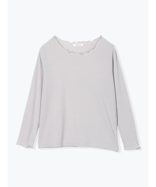 Re-J&SUPURE（リジェイアンドスプル）の「【大きいサイズ】針抜きリブロングTシャツ（Tシャツ/カットソー・レディース・オフホワイト/ライトグレー/ブラック・X-LARGE/XX-LARGE/XXX-LARGE）」の15枚目の写真