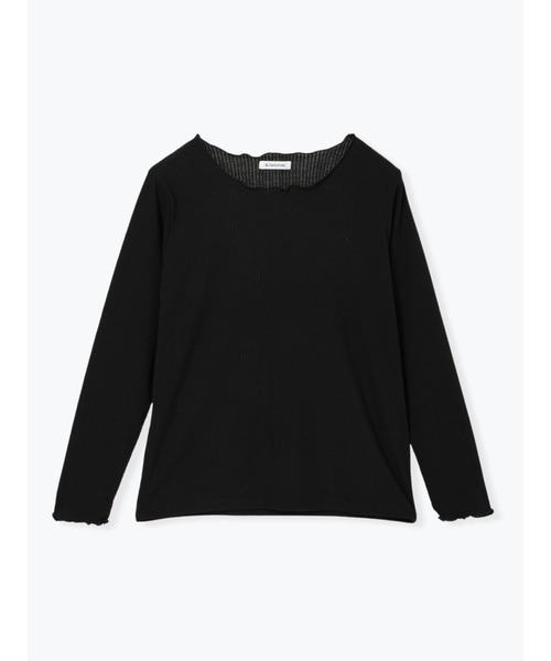 Re-J&SUPURE（リジェイアンドスプル）の「【大きいサイズ】針抜きリブロングTシャツ（Tシャツ/カットソー・レディース・オフホワイト/ライトグレー/ブラック・X-LARGE/XX-LARGE/XXX-LARGE）」の18枚目の写真