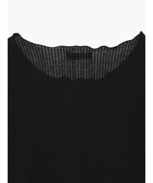 Re-J&SUPURE（リジェイアンドスプル）の「【大きいサイズ】針抜きリブロングTシャツ（Tシャツ/カットソー・レディース・オフホワイト/ライトグレー/ブラック・X-LARGE/XX-LARGE/XXX-LARGE）」の20枚目の写真