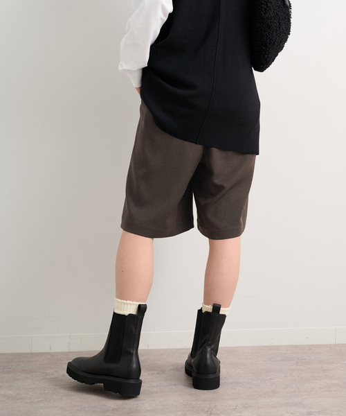 JOURNAL STANDARD relume（ジャーナルスタンダード　レリューム）の「《追加》ウォッシャブルウーリッシュツイルハーフパンツ（その他パンツ・レディース・ブラック/チャコールグレー・FREE）」の20枚目の写真