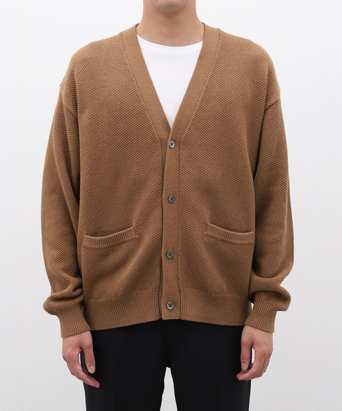 JOURNAL STANDARD（ジャーナルスタンダード）の「STILL AUTHENTIC コットンカシミヤカーディガン（カーディガン/ボレロ・メンズ・ネイビー/チャコールグレー/ブラウン系その他・LARGE/MEDIUM）」の2枚目の写真