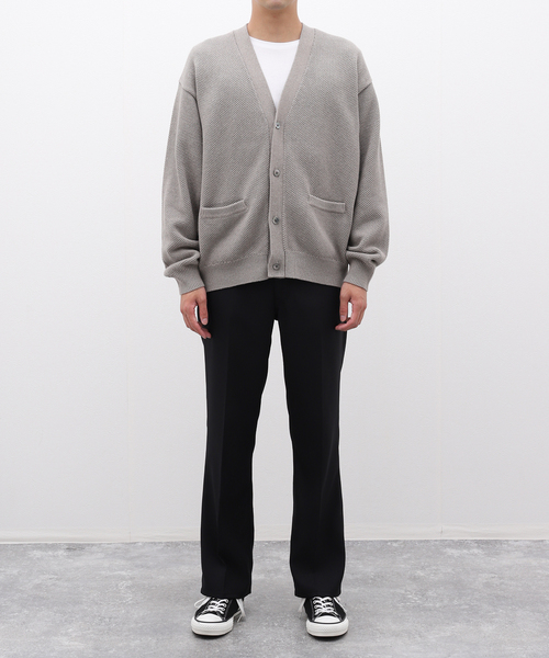 JOURNAL STANDARD（ジャーナルスタンダード）の「STILL AUTHENTIC コットンカシミヤカーディガン（カーディガン/ボレロ・メンズ・ネイビー/チャコールグレー/ブラウン系その他・LARGE/MEDIUM）」の4枚目の写真