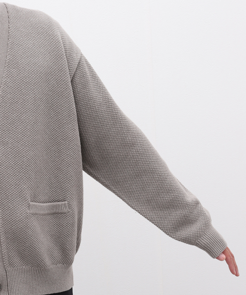 JOURNAL STANDARD（ジャーナルスタンダード）の「STILL AUTHENTIC コットンカシミヤカーディガン（カーディガン/ボレロ・メンズ・ネイビー/チャコールグレー/ブラウン系その他・LARGE/MEDIUM）」の10枚目の写真