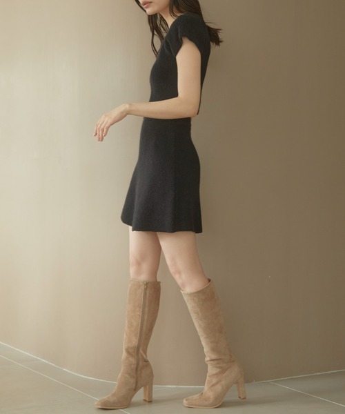 ACYM(アシーム)の「Betty mini skirt SET(ワンピース・レディース・ブラック/グレー/ベージュ・FREE)」の14枚目の写真