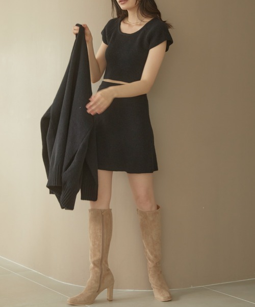 ACYM(アシーム)の「Betty mini skirt SET(ワンピース・レディース・ブラック/グレー/ベージュ・FREE)」の13枚目の写真