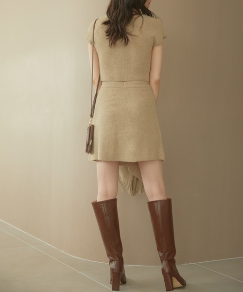 ACYM(アシーム)の「Betty mini skirt SET(ワンピース・レディース・ブラック/グレー/ベージュ・FREE)」の9枚目の写真