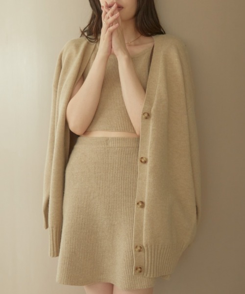 ACYM(アシーム)の「Betty mini skirt SET(ワンピース・レディース・ブラック/グレー/ベージュ・FREE)」の10枚目の写真