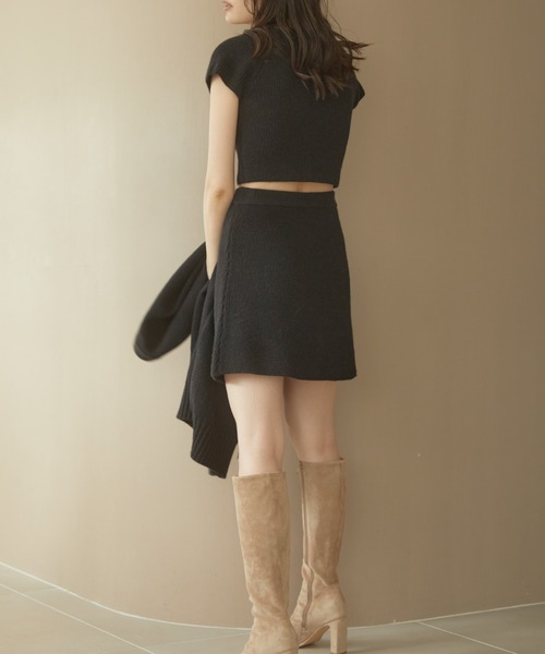 ACYM(アシーム)の「Betty mini skirt SET(ワンピース・レディース・ブラック/グレー/ベージュ・FREE)」の22枚目の写真