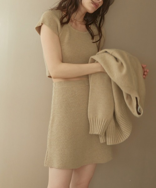 ACYM(アシーム)の「Betty mini skirt SET(ワンピース・レディース・ブラック/グレー/ベージュ・FREE)」の11枚目の写真