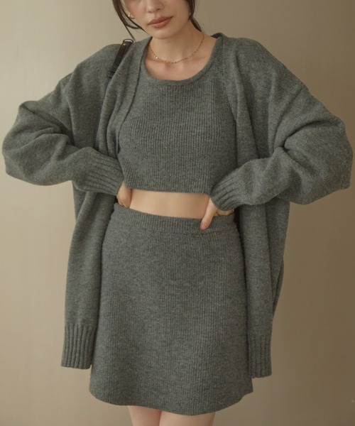 ACYM(アシーム)の「Betty mini skirt SET(ワンピース・レディース・ブラック/グレー/ベージュ・FREE)」の17枚目の写真